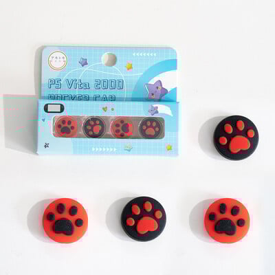 4 τμχ Κάλυμμα Joystick Cap Grip Grip Stick από σιλικόνη για PlayStation Psvita PS Vita PSV 1000 Fat/2000 Slim Protector Case