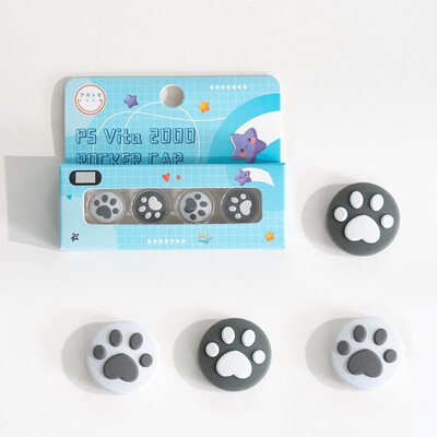 4 τμχ Κάλυμμα Joystick Cap Grip Grip Stick από σιλικόνη για PlayStation Psvita PS Vita PSV 1000 Fat/2000 Slim Protector Case