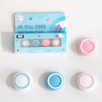4 τμχ Κάλυμμα Joystick Cap Grip Grip Stick από σιλικόνη για PlayStation Psvita PS Vita PSV 1000 Fat/2000 Slim Protector Case