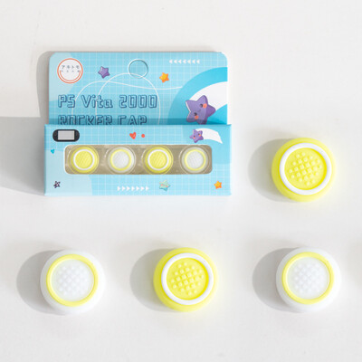 4 τμχ Κάλυμμα Joystick Cap Grip Grip Stick από σιλικόνη για PlayStation Psvita PS Vita PSV 1000 Fat/2000 Slim Protector Case