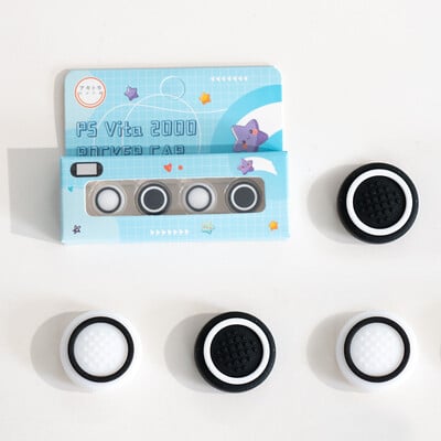 4 τμχ Κάλυμμα Joystick Cap Grip Grip Stick από σιλικόνη για PlayStation Psvita PS Vita PSV 1000 Fat/2000 Slim Protector Case