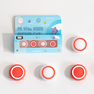 4 τμχ Κάλυμμα Joystick Cap Grip Grip Stick από σιλικόνη για PlayStation Psvita PS Vita PSV 1000 Fat/2000 Slim Protector Case