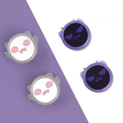 Μωβ Ghost Switch Oled Thumb Grip Caps JoyCon Joystick Θήκη για παιχνίδι Thumbstick Shell NS Lite για Nintendo Switch/ Oled/Lite