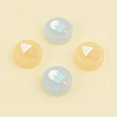 Φρούτα παγωτό διακόπτη Thumb Grip Cap 4PCS Joystick Protective Cover NS Lite Thumbstick Case for Nintendo Switch Accessories