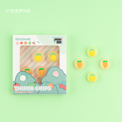 Φρούτα παγωτό διακόπτη Thumb Grip Cap 4PCS Joystick Protective Cover NS Lite Thumbstick Case for Nintendo Switch Accessories