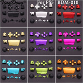 Για PS5 BDM-010 V1 λαβή καπάκι joystick με αντίχειρα L1 R1 L2 R2 Κουμπί D-pad Κουμπί επιχρωμιωμένο με PS5 επίχρυσο ελεγκτή PS5