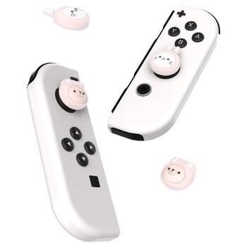 Капачки за джойстик PlayVital за Switch & Switch Lite, дръжки за палци за Switch OLED Joycon - Cosplaying Kitten & Puppy