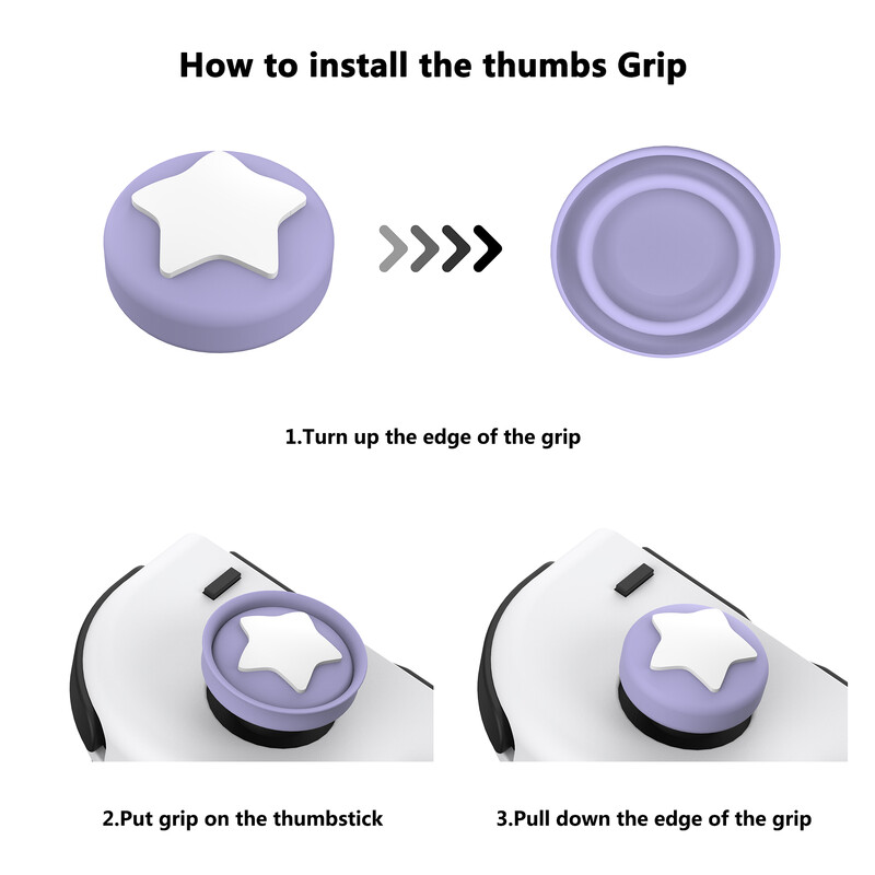 PlayVital Joystick sapkák Switch és Switch Lite számára, hüvelykujj fogantyúk Switch OLED Joyconhoz - Cosplaying Kitten & Puppy