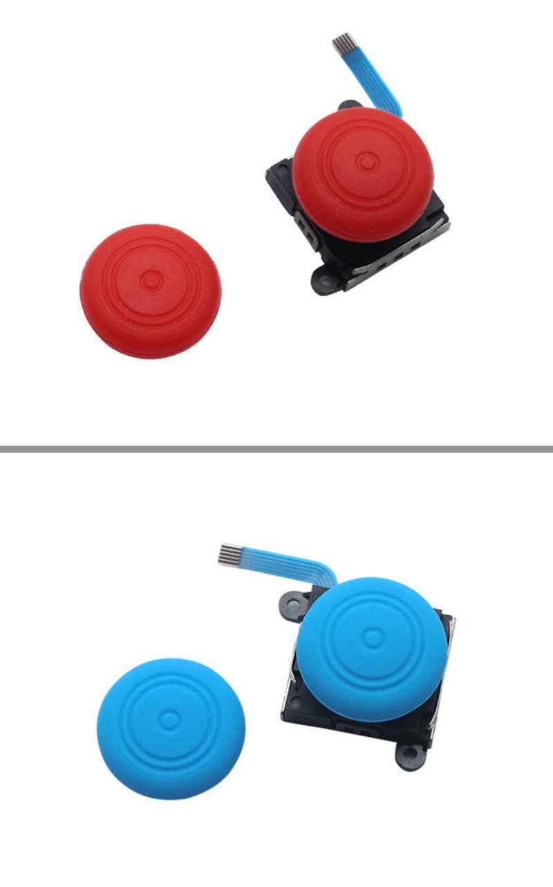 8 vnt. pakaitiniai silikoniniai nykščių svirties vairasvirtės dangteliai, skirti Nintend Switch valdiklio apsaugai silikoniniai lazdelių dangteliai, skirti Joycon