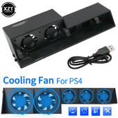 Ventilator de răcire nou pentru răcitor de consolă PS4 pentru PS4 USB extern cu 5 ventilatoare Super Turbo control al temperaturii pentru Playstation 4 d25