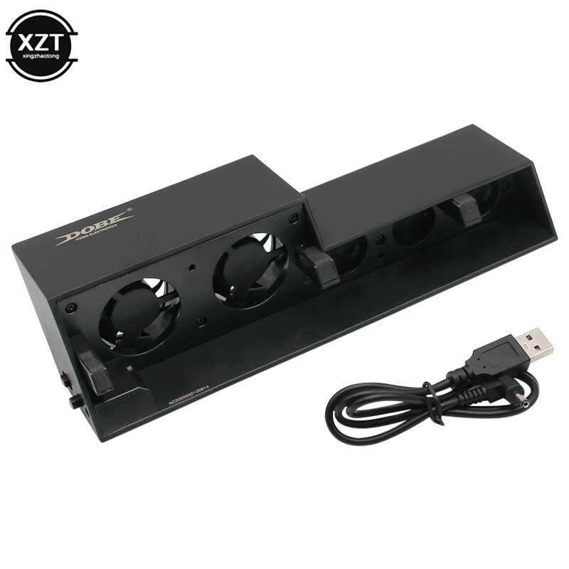 Ventilator de răcire nou pentru răcitor de consolă PS4 pentru PS4 USB extern cu 5 ventilatoare Super Turbo control al temperaturii pentru Playstation 4 d25