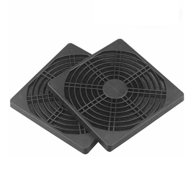 2 gab Putekļu necaurlaidīgs ventilatora aizsargs ABS datora ventilatora režģis 120 mm ventilatora filtrs ventilatora sieta vāks bez instrumenta ventilatora sietiņš