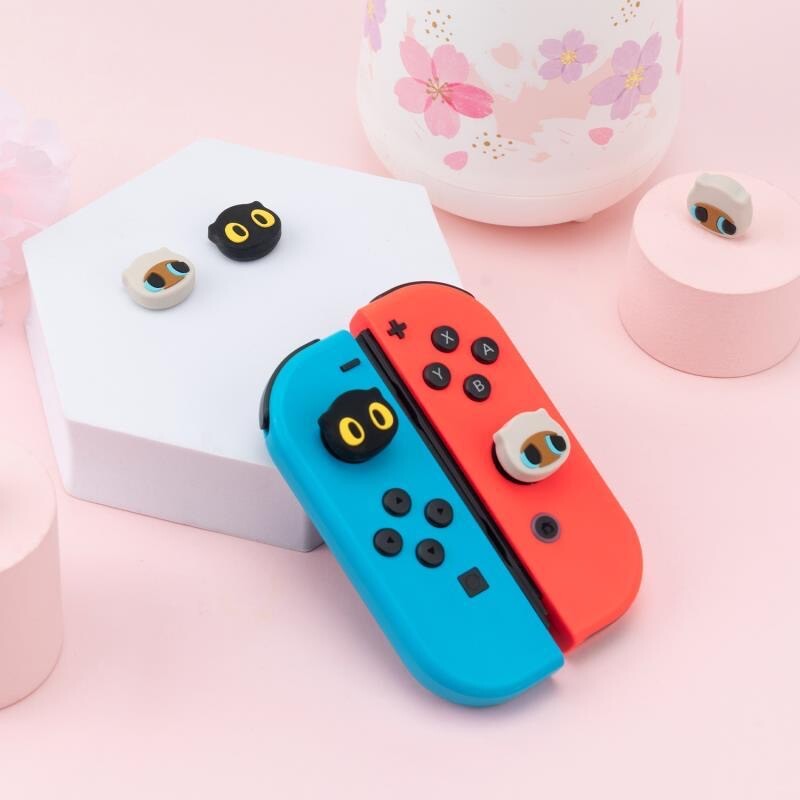 Aranyos Joystick sapkák Nintendo Switch/Switch Lite/Switch OLED 4 PCS Thumbstick Cover Analóg Stick gomb fedél NS Joyconhoz