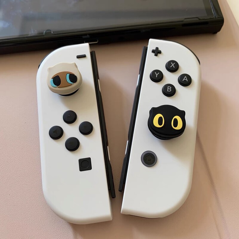 Aranyos Joystick sapkák Nintendo Switch/Switch Lite/Switch OLED 4 PCS Thumbstick Cover Analóg Stick gomb fedél NS Joyconhoz