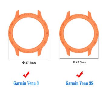 TPU Hollow Case For Garmin Venu 3 / 3S Screen Protector Bumper Protective cover for Garmin Venu 3 3S Smart Watch Protector Frame