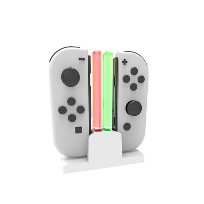 NEW COLOR 4 vienā lādētājs Nintendo Switch oled JoyCon Controller dokstacijas turētājs Nintendo Switch Joy-Con uzlādei