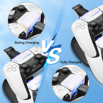 Για χειριστήριο PS5 Type-C Dual Sense Charging Station Dual Charging Dock Charger Stand για αξεσουάρ PlayStation 5