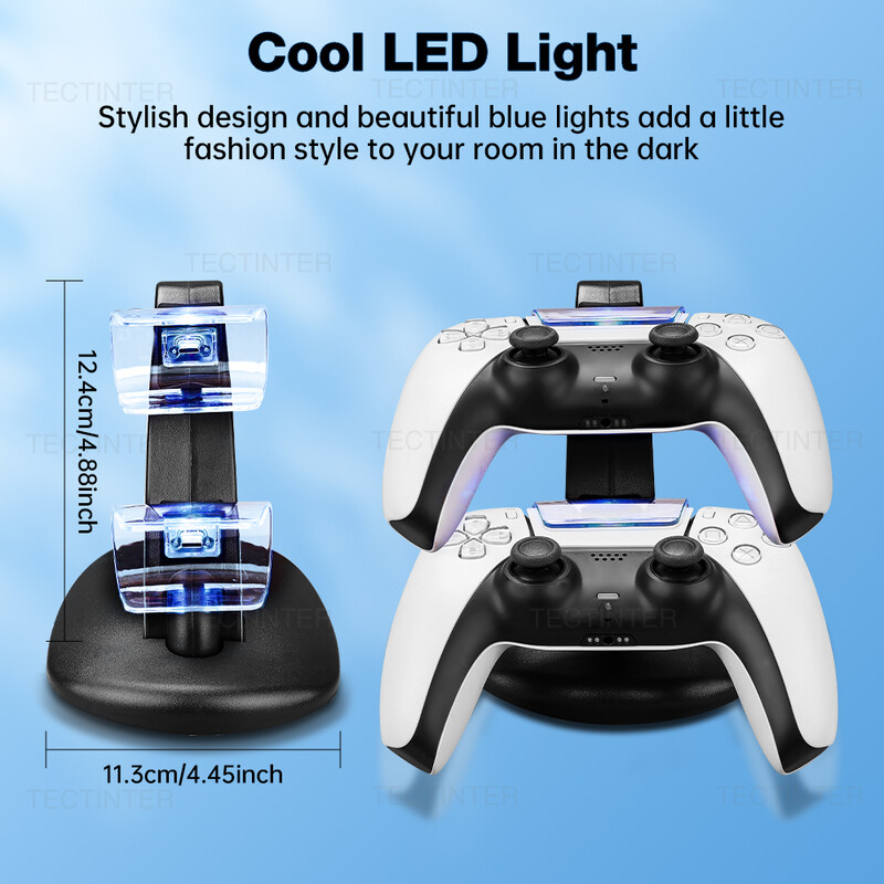 Για χειριστήριο PS5 Type-C Dual Sense Charging Station Dual Charging Dock Charger Stand για αξεσουάρ PlayStation 5