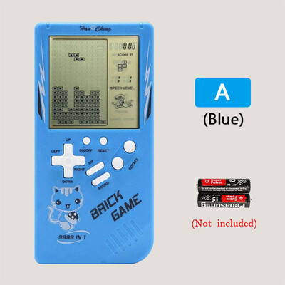 Nagy képernyős Tetris játékkonzol Retro klasszikus gyerek kézi játékkonzol lejátszók elektronikus játékok kirakós gép fiú ajándék