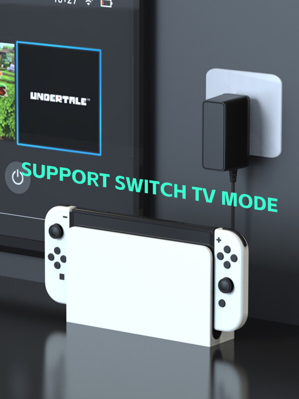 DATA FROG EU/US Plug kintamosios srovės adapterio įkroviklis, skirtas Nintendo Switch OLED Travel Home Charging Type C USB maitinimo šaltinis, skirtas Nintend Switch