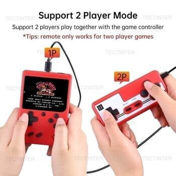 Mini Handheld Game Player Retro Game Boy Φορητό 8-bit 3,0 ιντσών LCD κονσόλα βιντεοπαιχνιδιών Ενσωματωμένη 500 παιχνίδια για παιδιά Δώρο