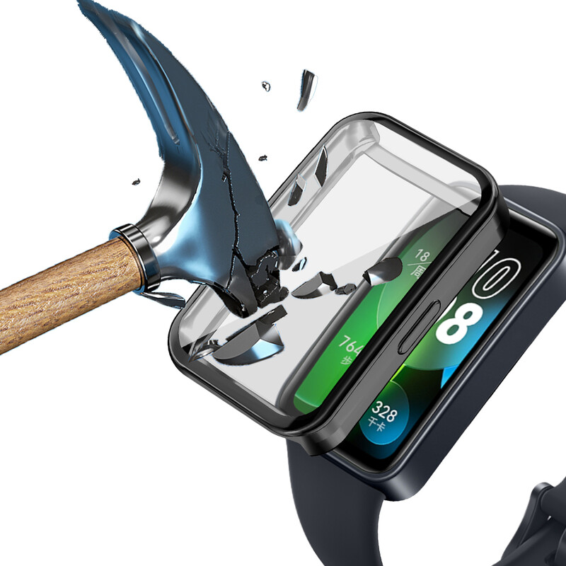 Husă moale din TPU pentru Huawei Band 9 / 8 Shell Frame Bumper Protector de ecran Glass Band9 Full Clear Protective Cover