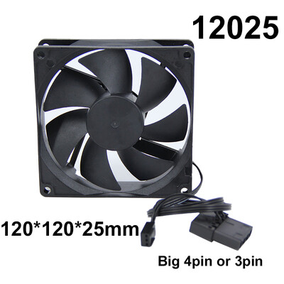 DC 12v 3pin ή μεγάλο 4pin 60mm 80mm 90mm 120mm ανεμιστήρας υπολογιστή ψύξης χωρίς ψήκτρες για θήκη υπολογιστή GPU CPU Cooler Radiator L1