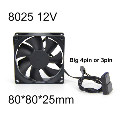 DC 12v 3pin ή μεγάλο 4pin 60mm 80mm 90mm 120mm ανεμιστήρας υπολογιστή ψύξης χωρίς ψήκτρες για θήκη υπολογιστή GPU CPU Cooler Radiator L1