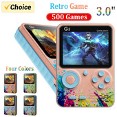 G5 Retro ručna igraća konzola s 500 klasičnih igara 3,0-inčni zaslon prijenosni gamepad Macaron boja 1020mAH punjiva baterija