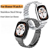 Каишка от неръждаема стомана за Honor Watch 4 Резервна метална гривна Метална защитна рамка Smartwatch Каишка за Huawei HonorWatch4