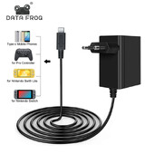 DATA FROG EU/US Plug AC adapter töltő Nintend Switch OLED játékkonzol töltés USB Type C tápegység Nintend Switchhez