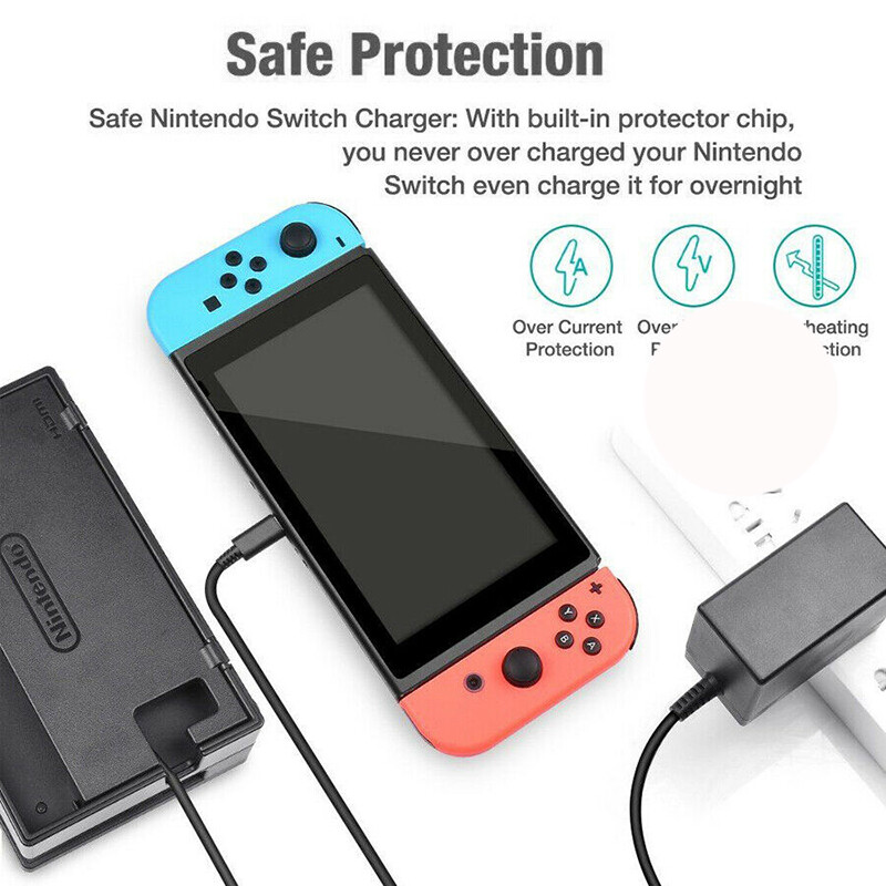 DATA FROG EU/US Plug AC adapter töltő Nintend Switch OLED játékkonzol töltés USB Type C tápegység Nintend Switchhez