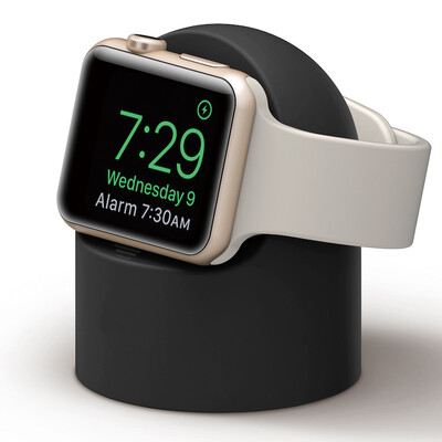 Suport de încărcare pentru Apple Watch Series 9 8 7 6 Ultra 2 Suport de încărcare de birou din silicon Stație de andocare Suport cablu de încărcare iWatch