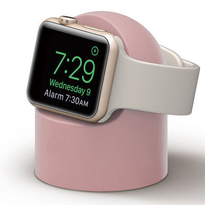 Suport de încărcare pentru Apple Watch Series 9 8 7 6 Ultra 2 Suport de încărcare de birou din silicon Stație de andocare Suport cablu de încărcare iWatch
