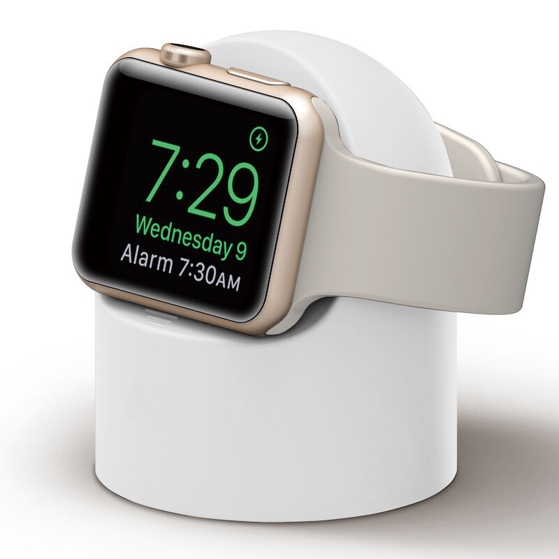 Suport de încărcare pentru Apple Watch Series 9 8 7 6 Ultra 2 Suport de încărcare de birou din silicon Stație de andocare Suport cablu de încărcare iWatch