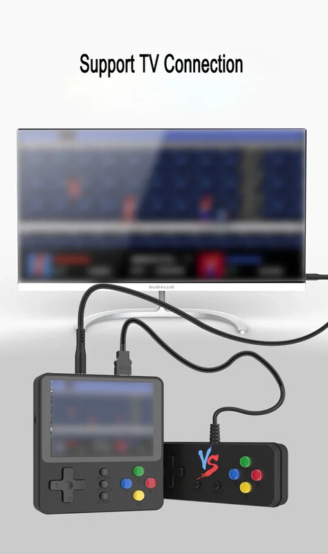 Nauja retro rankinė vaizdo žaidimų konsolė 3 colių spalvotas LCD ekranas, nešiojamas mini 8 bitų žaidimų grotuvas su 500 žaidimų gimtadienio dovanomis