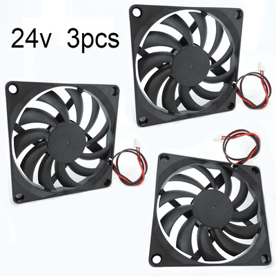 8010 5v 12V 24V ventilator de răcire fără perii pentru piese de imprimantă Reprap3D Cooler DC 80 x 80 x 10 mm Ventilator din plastic