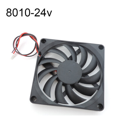8010 5v 12V 24V ventilator de răcire fără perii pentru piese de imprimantă Reprap3D Cooler DC 80 x 80 x 10 mm Ventilator din plastic