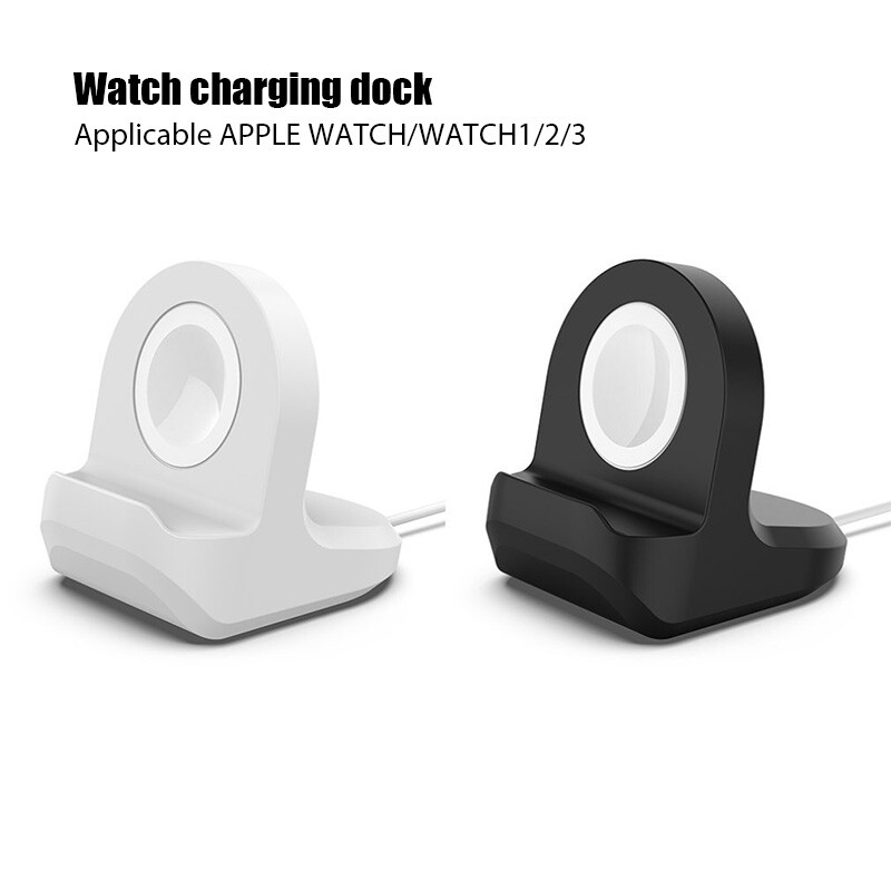 Silikónový držiak pre Apple Watch Series 5/4/3/2/1, stojan na nočný stolík, nabíjacia stanica pre iWatch