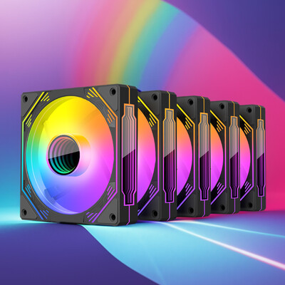 120 mm-es házventilátorok 1800 RPM 5V 3Pin ARGB 12V 4PIN PWM Címezhető RGB tok ventilátor Sokoldalú végtelen tükör ARGB fényhatás