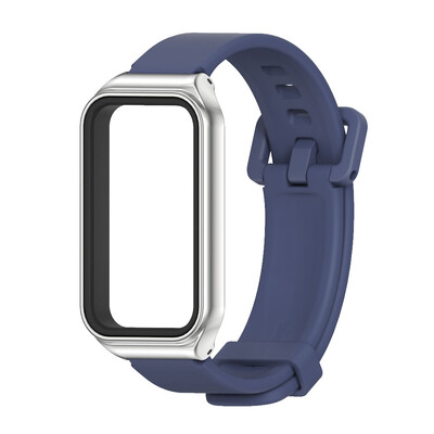 Curea din silicon pentru bratara Amazfit Band 7 Bratara moale de inlocuire pentru banda de ceas Huami Amazfit 7 Banda rezistenta la apa