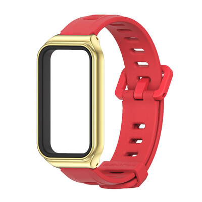 Curea din silicon pentru bratara Amazfit Band 7 Bratara moale de inlocuire pentru banda de ceas Huami Amazfit 7 Banda rezistenta la apa