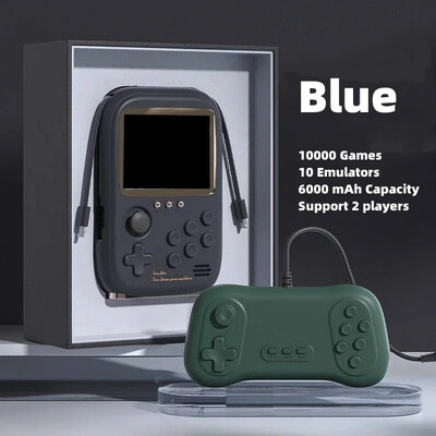 Nešiojamas žaidimų maitinimo blokas, 6000 mAh talpa, 3,2 colio LCD ekranas, 10 000 ir daugiau žaidimų, retro žaidimų konsolė, 2 vėlesnių versijų palaikymas