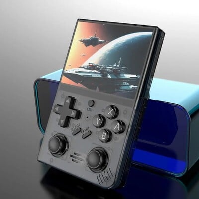 BOYHOM R35Plus Retro delninė žaidimų konsolė 3,5 colio vaizdo žaidimų konsolė Linux sistemos dvigubos vairasvirtės nešiojamas kišeninis vaizdo grotuvas