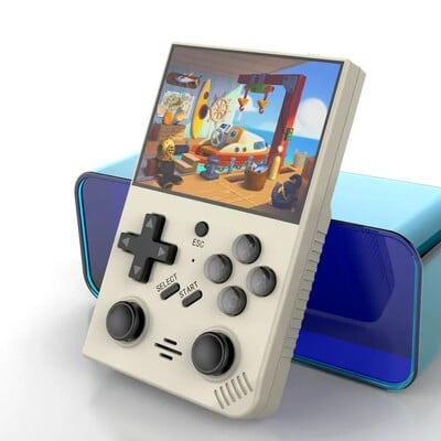 BOYHOM R35Plus Retro delninė žaidimų konsolė 3,5 colio vaizdo žaidimų konsolė Linux sistemos dvigubos vairasvirtės nešiojamas kišeninis vaizdo grotuvas