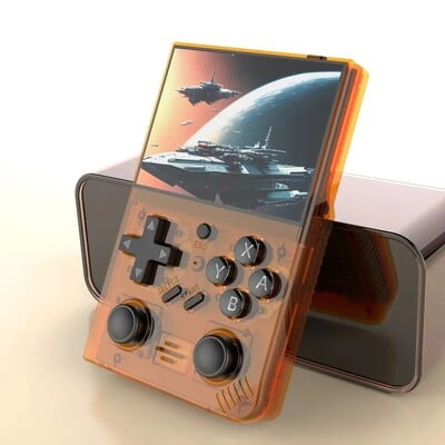 BOYHOM R35Plus Retro delninė žaidimų konsolė 3,5 colio vaizdo žaidimų konsolė Linux sistemos dvigubos vairasvirtės nešiojamas kišeninis vaizdo grotuvas
