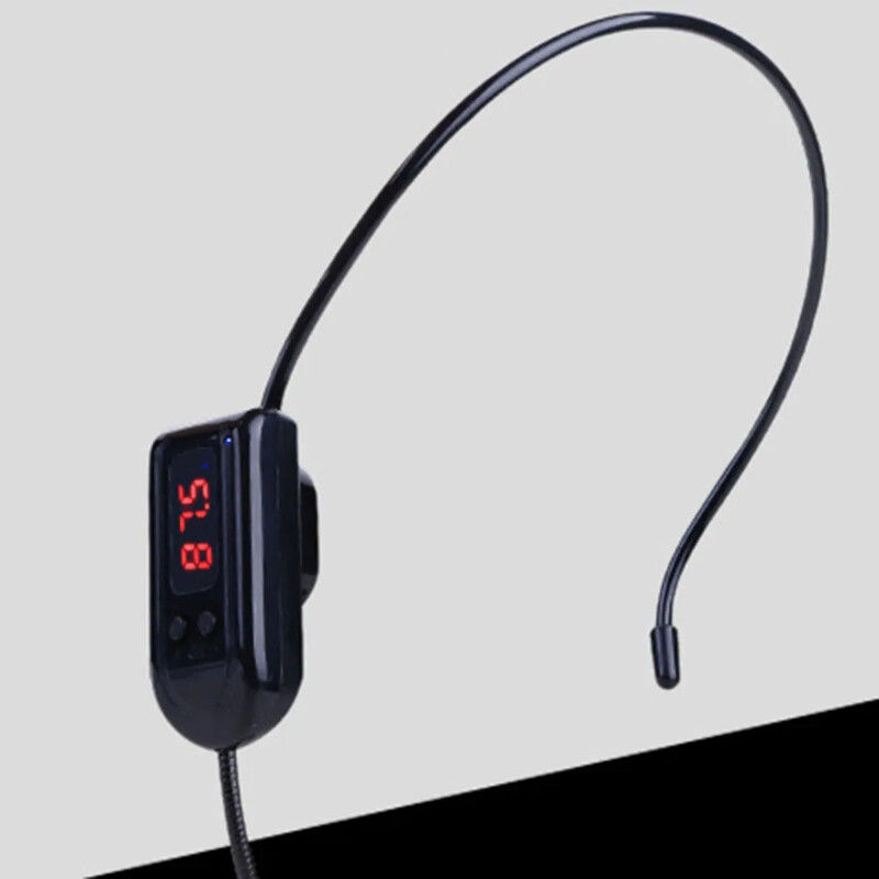 Bezdrôtový FM mikrofón, slúchadlá s megafónom, rádiový mikrofón pre reproduktory na výučbu, náhlavný montovaný ručný bezdrôtový mikrofón 2 v 1