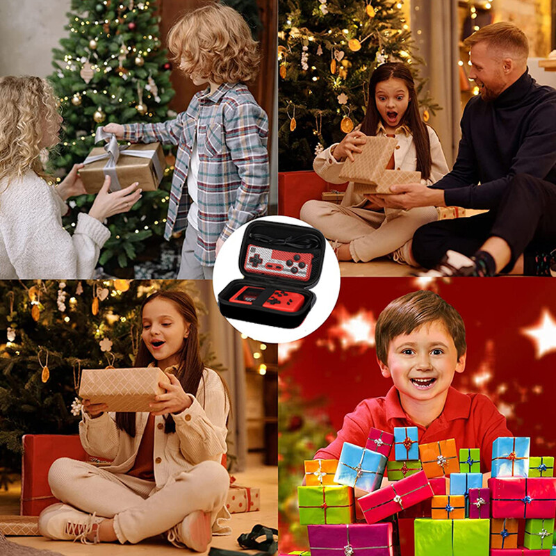 Integruoti 400 FC žaidimai su nešiojamu dėklu Mini Retro delninė žaidimų konsole 3,0 colio LCD ekranas vaizdo žaidimų grotuvas Vaikams berniukams Dovana