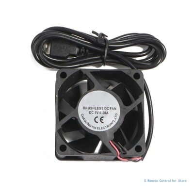 1 iepakojums 60 mm USB ventilators 5 V bezsuku dzesēšanas ventilatori datoram datora korpusa dzesētājs Raspberry radiatora ventilācijai