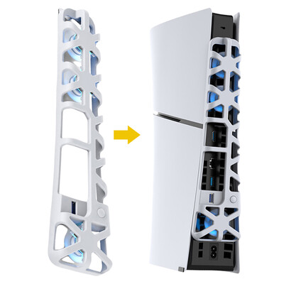 Aušintuvo ventiliatorius, skirtas PS5 Slim Console Aušintuvas 9500 RPM Efektyvi aušinimo sistema su 3 ventiliatoriais Aušinimo žaidimų priedai 3 ventiliatoriaus greičio nustatymas